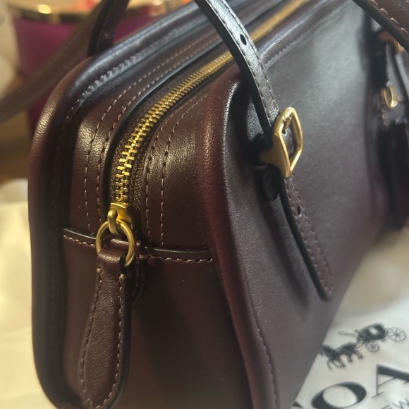 Coach Women's Rich Brown Leather Mini Bag - Picture 4 of 6